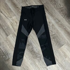 Under Armour Black and Gray Performance Leggings